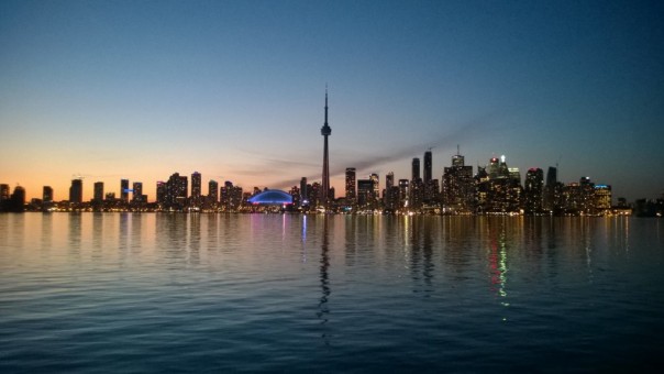 Vista de Toronto da ilha